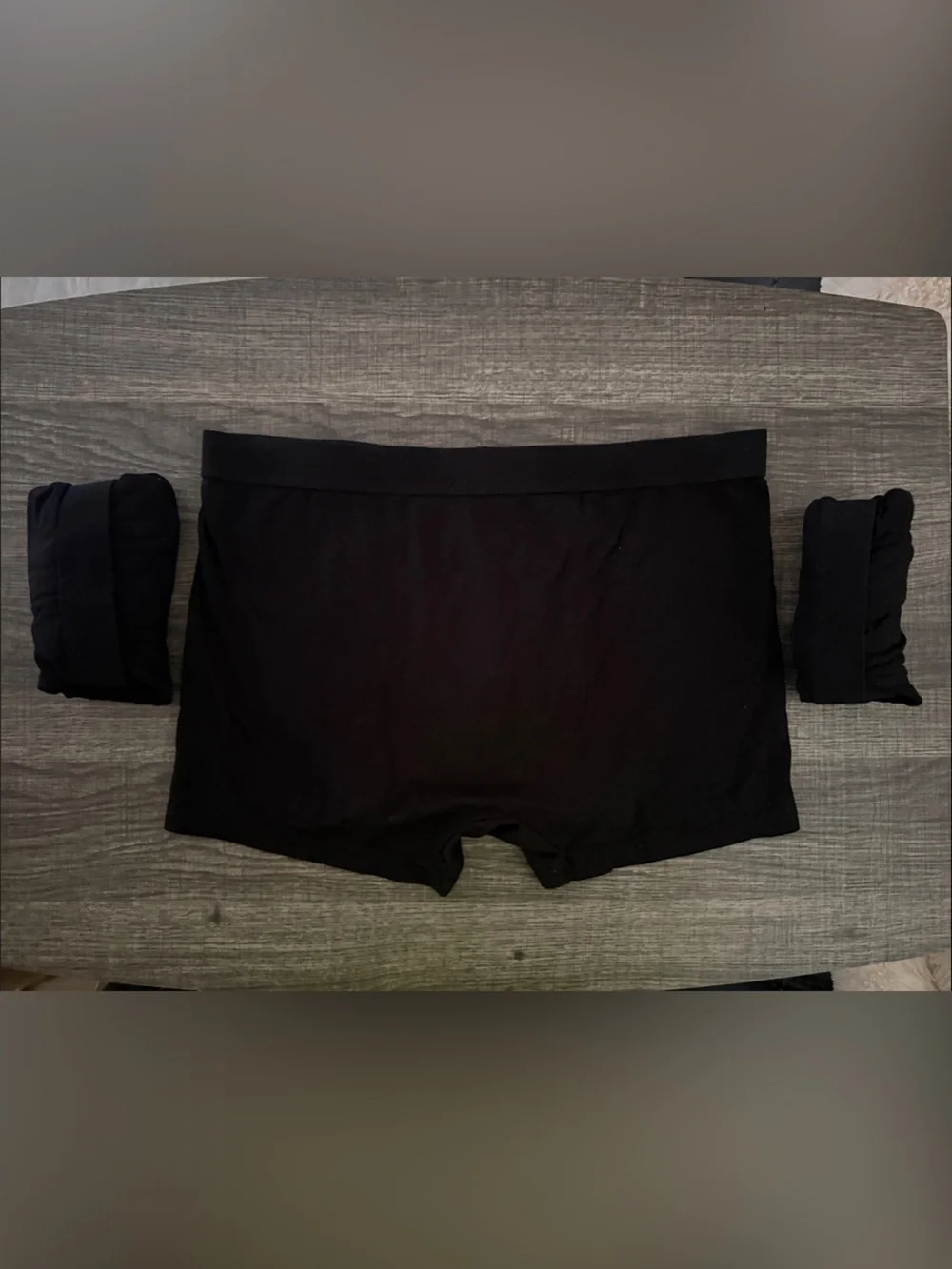 Three Men's Black Stretch Boxer Briefs - Pack